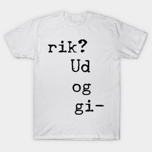 Hvor skal du Hen-rik? T-Shirt